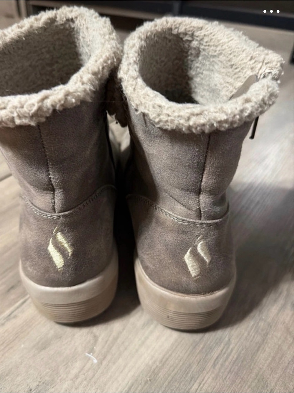 Kids Cozy Faux-Suede Winter Boots - Taupe